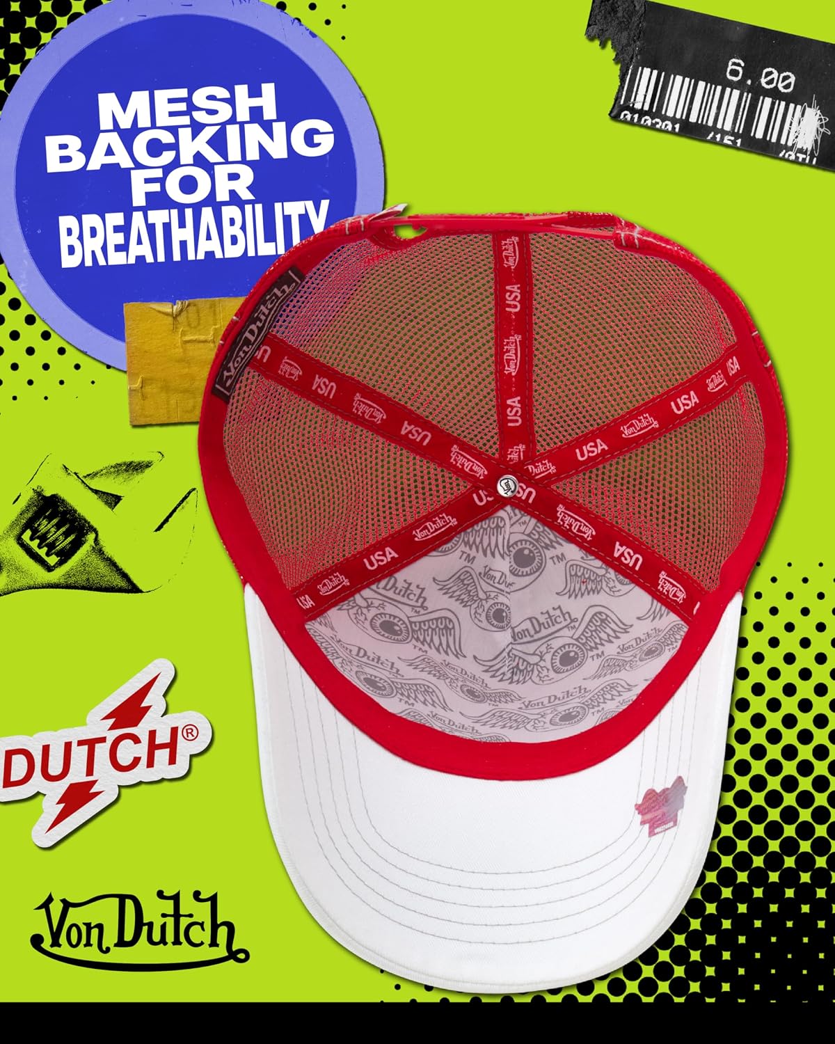 Von Dutch Colorblock Trucker Hat – a low‑key style upgrade